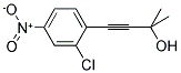 4-(2-CHLORO-4-NITROPHENYL)-2-METHYL-3-BUTYN-2-OL Struktur