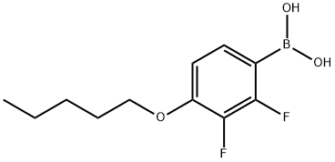 2,3-DIFLUORO-4-PENTYLOXYPHENYLBORONIC ACID Struktur