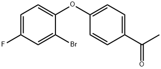 4'-(2-BROMO-4-FLUOROPHENOXY)ACETOPHENONE Struktur