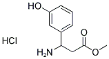 3-AMINO-3-(3-HYDROXY-PHENYL)-PROPIONIC ACID METHYL ESTER HYDROCHLORIDE Struktur