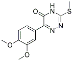 6-(3,4-DIMETHOXY-PHENYL)-3-METHYLSULFANYL-4H-[1,2,4]TRIAZIN-5-ONE Struktur