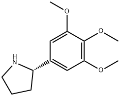 (S)-2-(3,4,5-TRIMETHOXYPHENYL)PYRROLIDINE Struktur