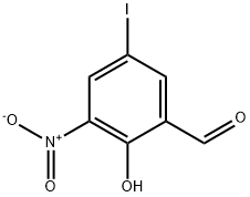 2-HYDROXY-5-IODO-3-NITRO-BENZALDEHYDE Struktur