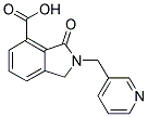 3-OXO-2-PYRIDIN-3-YLMETHYL-2,3-DIHYDRO-1H-ISOINDOLE-4-CARBOXYLIC ACID Struktur