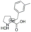 (R)-ALPHA-(3-METHYLBENZYL)-PROLINE-HCL Struktur