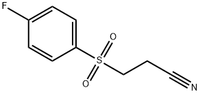 3-[(4-FLUOROPHENYL)SULFONYL]PROPANENITRILE Struktur