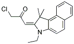 1-CHLORO-3-(3-ETHYL-1,1-DIMETHYL-1,3-DIHYDRO-BENZO[E]INDOL-2-YLIDENE)-PROPAN-2-ONE Struktur