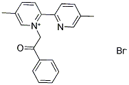 5,5'-DIMETHYL-1-(2-OXO-2-PHENYL-ETHYL)-[2,2']BIPYRIDINYL-1-IUM BROMIDE Struktur