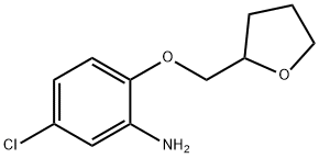 5-CHLORO-2-(TETRAHYDRO-2-FURANYLMETHOXY)ANILINE Struktur