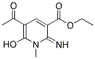 ETHYL 5-ACETYL-6-HYDROXY-2-IMINO-1-METHYL-1,2-DIHYDROPYRIDINE-3-CARBOXYLATE Struktur