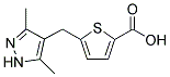 5-[(3,5-DIMETHYL-1H-PYRAZOL-4-YL)METHYL]THIOPHENE-2-CARBOXYLIC ACID Struktur