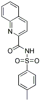 N-[(4-METHYLPHENYL)SULFONYL]QUINOLINE-2-CARBOXAMIDE Struktur