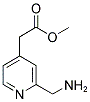 2-AMINOMETHYL-4-PYRIDINE ACETIC ACID METHYL ESTER Struktur