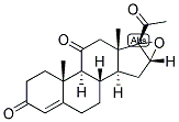 16A,17A-EPOXY-4-PREGNEN-3,11,20-TRIONE Struktur