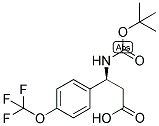 (S)-3-TERT-BUTOXYCARBONYLAMINO-3-(4-TRIFLUOROMETHOXY-PHENYL)-PROPIONIC ACID Struktur