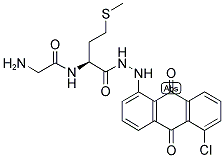 GLY-L-MET-5-CHLORO-1-ANTHRAQUINONYLHYDRAZIDE Struktur