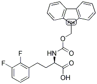 (R)-4-(2,3-DIFLUORO-PHENYL)-2-(9H-FLUOREN-9-YLMETHOXYCARBONYLAMINO)-BUTYRIC ACID Struktur