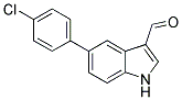 5-(4-CHLOROPHENYL)-1H-INDOLE-3-CARBALDEHYDE Struktur