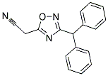 (3-BENZHYDRYL-1,2,4-OXADIAZOL-5-YL)ACETONITRILE Struktur