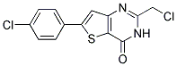 2-(CHLOROMETHYL)-6-(4-CHLOROPHENYL)THIENO[3,2-D]PYRIMIDIN-4(3H)-ONE Struktur