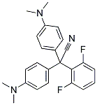 BIS(4'-N,N-DIMETHYLAMINOPHENYL)-(2,6-DIFLUOROPHENYL)ACETONITRILE Struktur