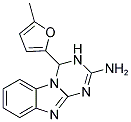 4-(5-METHYL-2-FURYL)-3,4-DIHYDRO[1,3,5]TRIAZINO[1,2-A]BENZIMIDAZOL-2-AMINE Struktur