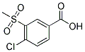 4-CHLORO-3-(METHYLSULFONYL)BENZOIC ACID Struktur