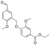 ETHYL 4-[(5-FORMYL-2-METHOXYBENZYL)OXY]-3-METHOXYBENZOATE Struktur