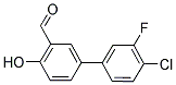 4'-CHLORO-3'-FLUORO-4-HYDROXY[1,1'-BIPHENYL]-3- CARBALDEHYDE Struktur