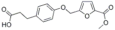 3-(4-([5-(METHOXYCARBONYL)-2-FURYL]METHOXY)PHENYL)PROPANOIC ACID Struktur