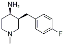 CIS-3-(4-FLUOROBENZYL)-1-METHYLPIPERIDIN-4-AMINE Struktur