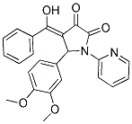 (Z)-5-(3,4-DIMETHOXYPHENYL)-4-(HYDROXY(PHENYL)METHYLENE)-1-(PYRIDIN-2-YL)PYRROLIDINE-2,3-DIONE Struktur