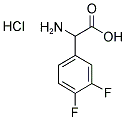 AMINO-(3,4-DIFLUORO-PHENYL)-ACETIC ACID HCL Struktur