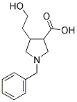 1-BENZYL-4-(2-HYDROXY-ETHYL)-PYRROLIDINE-3-CARBOXYLIC ACID Struktur