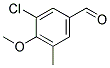 3-CHLORO-4-METHOXY-5-METHYLBENZALDEHYDE Struktur