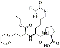 1-N2-[(S)-ETHOXYCARBONYL-3-PHENYLPROPYL]-N6-TRIFLUOROACETYL-L-LYSYL-L-PROLINE Struktur