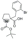 BOC-(R)-ALPHA-(2-BROMOBENZYL)-PROLINE Struktur