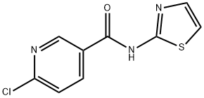 6-CHLORO-N-THIAZOL-2-YL-NICOTINAMIDE Struktur