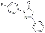 2-(4-FLUORO-PHENYL)-5-PHENYL-2,4-DIHYDRO-PYRAZOL-3-ONE Struktur