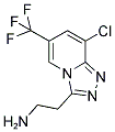 2-[8-CHLORO-6-(TRIFLUOROMETHYL)[1,2,4]TRIAZOLO[4,3-A]PYRIDIN-3-YL]ETHANAMINE Struktur