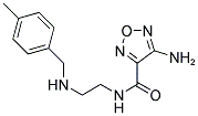 4-AMINO-N-(2-((4-METHYLBENZYL)AMINO)ETHYL)-1,2,5-OXADIAZOLE-3-CARBOXAMIDE Struktur