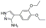 4-(3,4-DIETHOXYPHENYL)-1H-PYRAZOL-3-AMINE Struktur