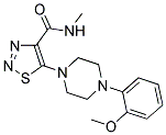 5-[4-(2-METHOXYPHENYL)PIPERAZIN-1-YL]-N-METHYL-1,2,3-THIADIAZOLE-4-CARBOXAMIDE Struktur