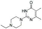 2-(4-ETHYLPIPERAZIN-1-YL)-5,6-DIMETHYLPYRIMIDIN-4(3H)-ONE Struktur