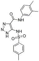 N-(3,4-DIMETHYLPHENYL)-5-{[(4-METHYLPHENYL)SULFONYL]AMINO}-1H-1,2,3-TRIAZOLE-4-CARBOXAMIDE Struktur