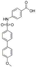 4-([(4'-METHOXY[1,1'-BIPHENYL]-4-YL)SULFONYL]AMINO)BENZOIC ACID Struktur