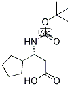 (R)-3-TERT-BUTOXYCARBONYLAMINO-3-CYCLOPENTYL-PROPIONIC ACID Struktur