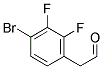 2,3-DIFLUORO-4-BROMO-PHENYLACETALDEHYDE Struktur