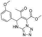 METHYL 6-ACETYL-5-(3-METHOXYPHENYL)-4,5-DIHYDROTETRAZOLO[1,5-A]PYRIMIDINE-7-CARBOXYLATE Struktur