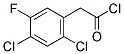 2,4-DICHLORO-5-FLUOROPHENYLACETYL CHLORIDE Struktur